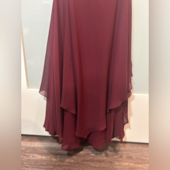 Azazie Ginette Cabernet Dress - Picture 7 of 8